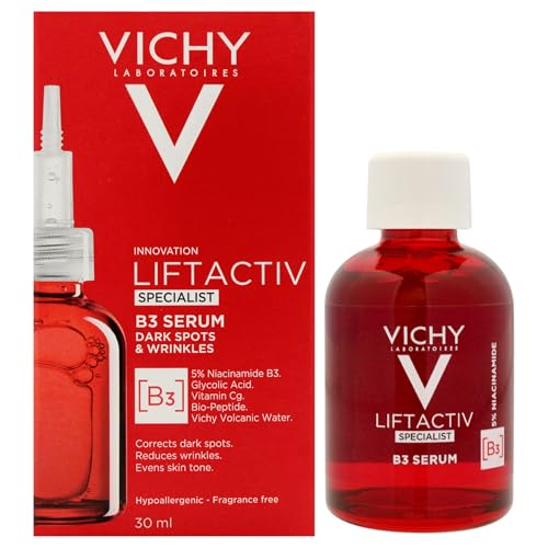 Suero Vichy LiftActiv B3, 8% Niacinamida + Melasyl + Ácido Glicólico, Corrector Antienvejecimiento de Manchas Oscuras para Piel Irregular, Suero - imagen 3