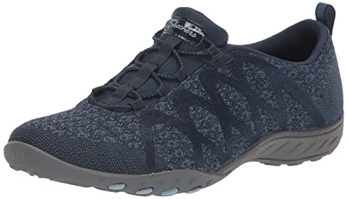 Skechers Zapatillas para Mujer Breathe Easy - Infi Knity, Color Marino, Talla 9.5 M - imagen 1
