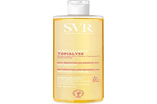 SVR Topialyse Aceite Limpiador Micelar con Niacinamida y Prebióticos para Cara y Cuerpo. Hidratante 24 horas, Limpiador para Baño y Ducha para Piel - imagen 3