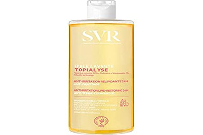 SVR Topialyse Aceite Limpiador Micelar con Niacinamida y Prebióticos para Cara y Cuerpo. Hidratante 24 horas, Limpiador para Baño y Ducha para Piel - imagen 4