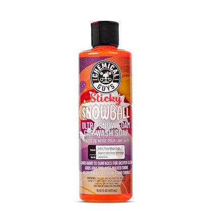 Chemical Guys CWS21516 Jabón de Lavado de Espuma Ultra Sticky Snowball para Autos, Camiones, Motos y RVs, 16 fl oz, Aroma a Cereza - imagen 1