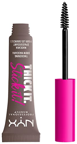 NYX PROFESSIONAL MAKEUP Gel para Cejas Thick It Stick It, Máscara Voluminizadora - Marrón Ceniza Frío - imagen 4