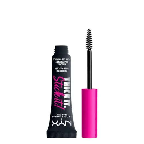 NYX PROFESSIONAL MAKEUP Gel para Cejas Thick It Stick It, Máscara Voluminizadora - Negro - imagen 1