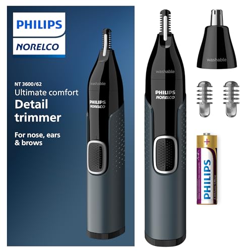 Recortadora de Nariz Philips Norelco 3000 para Nariz, Oídos y Cejas, NT3600/62 - imagen 2