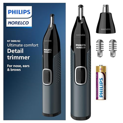 Recortadora de Nariz Philips Norelco 3000 para Nariz, Oídos y Cejas, NT3600/62 - imagen 4