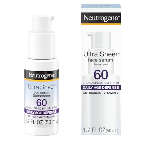 Protector Solar Facial Neutrogena Ultra Sheer con Vitamina E y SPF 60, Protección UVA/UVB de Amplio Espectro, Sin Fragancia, Sin Oxybenzone, - imagen 3