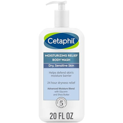 Gel de Baño Cetaphil, Gel Hidratante para Piel Sensible, Fórmula Rica y Cremosa que Limpia Suavemente y Proporciona 24 Horas de Alivio para Piel - imagen 1