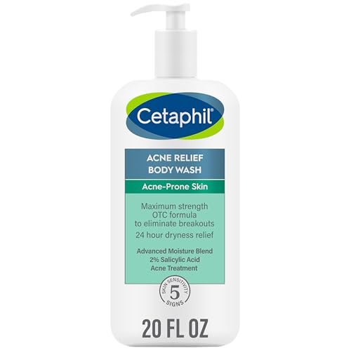 Gel de Baño Cetaphil, Gel de Baño para Alivio del Acné con 2% de Ácido Salicílico, Exfoliación Suave y Alivio de Sequedad por 24 Horas, 20 oz - imagen 4