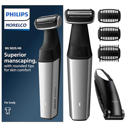 Philips Bodygroom Series 5000, Recortadora de Cuerpo y Zona Íntima Impermeable, Afeitado Cuerpo Completo, 60 Min. de Uso, Modelo BG5025/40 - imagen 1