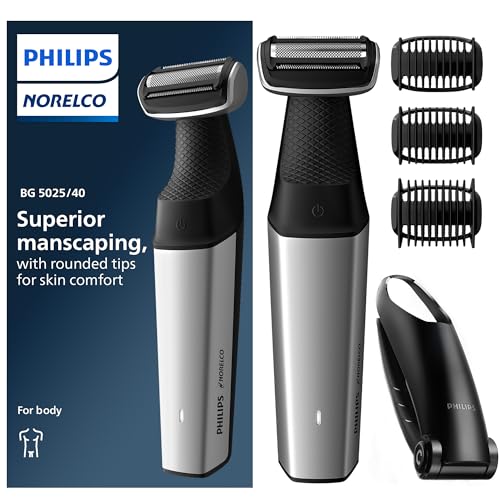 Philips Bodygroom Series 5000, Recortadora de Cuerpo y Zona Íntima Impermeable, Afeitado Cuerpo Completo, 60 Min. de Uso, Modelo BG5025/40 - imagen 4