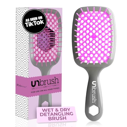 Cepillo Desenredante Vented Wet & Dry FHI HEAT Unbrush, Lavanda/Gris - imagen 1