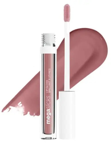 wet n wild MegaSlicks Brillo Labial, Ultra Brillante, Enriquecido con Vitamina E, Hidratante de Alto Brillo, Cruelty-Free y Vegano - Lowkey Pink - imagen 1