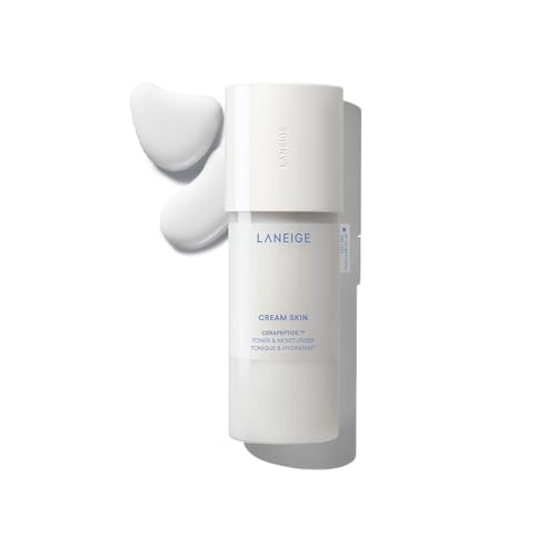 LANEIGE Cream Skin Toner y Humectante: Tónico Leche Coreano Refillable Ligero con Ceramida y Péptidos para Hidratación, Firmeza y Soporte de Barrera - imagen 1