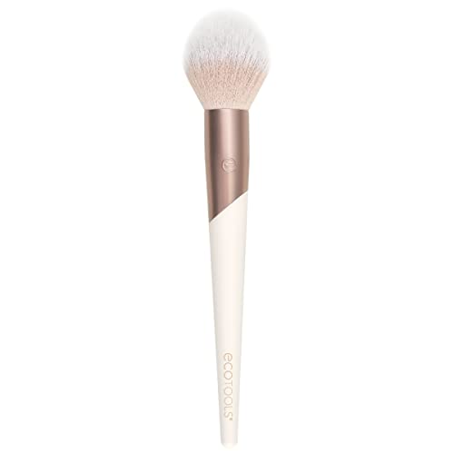 Brocha de Maquillaje en Polvo EcoTools Luxe Plush para Rubor y Bronceador, Ideal para Maquillaje en Polvo, Brocha de Maquillaje Ecológica, Sintética, - imagen 2