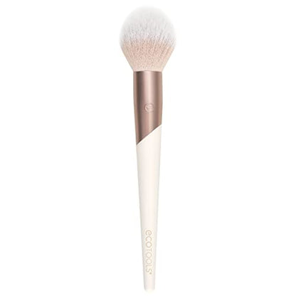 Brocha de Maquillaje en Polvo EcoTools Luxe Plush para Rubor y Bronceador, Ideal para Maquillaje en Polvo, Brocha de Maquillaje Ecológica, Sintética, - imagen 2