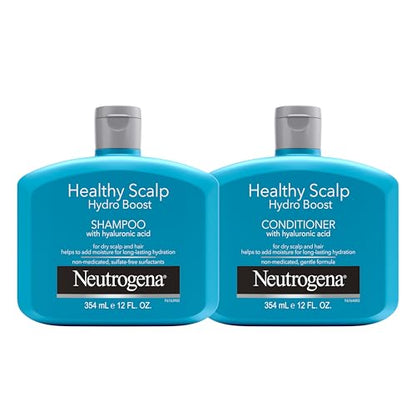 Set de Champú y Acondicionador Neutrogena Healthy Scalp Hydro Boost con Ácido Hialurónico, Hidratante para Cuero Cabelludo y Cabello Seco, 2 x 12 fl. - imagen 4
