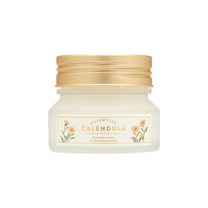 CREMA HIDRATANTE ESENCIAL CALENDULA THE FACE SHOP | Crema Hidratante Intensiva para Piel Seca, Áspera y Sensible | 1.69 fl. oz, K-Beauty - imagen 3