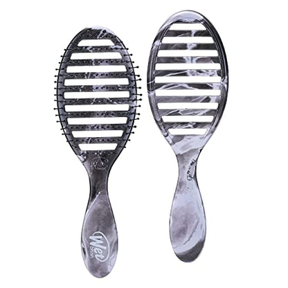 Cepillo Secador Wet Brush Speed Dry - Onyx (Mármol Metálico) - Diseño Ventilado y Cerdas HeatFlex Ultra Suaves, Apto para Secado con Secador, Mango - imagen 2