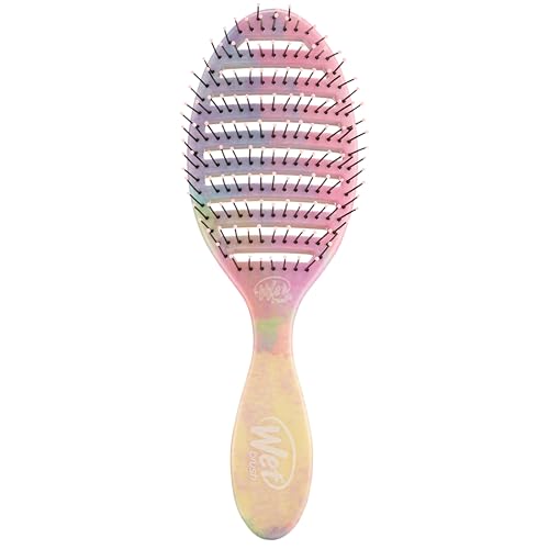Cepillo para el cabello Wet Brush Speed Dry - Rayas (Color Wash) - Diseño ventilado y cerdas HeatFlex ultra suaves, seguras para secado con secador, - imagen 2