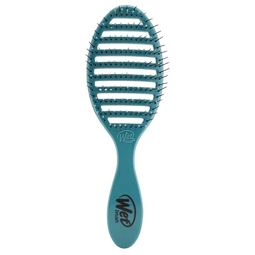 Cepillo para el cabello Wet Brush Speed Dry - Océano (Free Spirit) - Diseño ventilado y cerdas HeatFlex ultra suaves, seguras para secar al aire, con - imagen 1