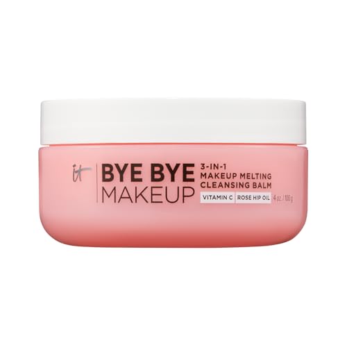 IT Cosmetics Bye Bye Makeup Bálsamo Limpiador - Desmaquillante 3 en 1, Limpiador Facial y Máscara Hidratante - Con Vitamina C, Ceramidas, Manteca de - imagen 3