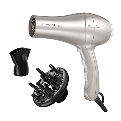 Secador de Pelo Remington Shine Therapy con Aceite de Argán y Queratina, Secador Iónico de 1875W para Control del Frizz y Brillo Suave, Tecnología - imagen 4
