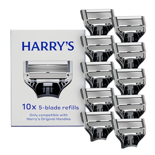 Cuchillas de Afeitar Originales Harry's para Hombre - Paquete de 10 - Recargas de Cuchillas de Afeitar de Alta Calidad - Ingeniería Alemana - imagen 2