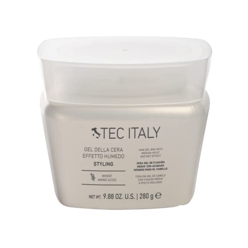 Gel para el cabello Tec Italy Della Cera Efecto Húmedo de Fijación Media para Todo Tipo de Cabello, Acabado Brillante, 9.88 oz - imagen 1