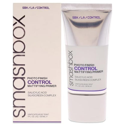 Smashbox Photo Finish Control r Matificante | r Minimiza Poros y Controla Brillo | Complejo Silkscreen, Hamamelis, Ácido Salicílico + Zinc, 30 ml - imagen 1
