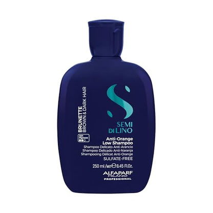Champú ALFAPARF MILANO Semi di Lino Azul para Cabello Castaño, Marrón y Oscuro - Champú Antinaranja - Sin Sulfatos - Elimina Tonos Naranjas No - imagen 3
