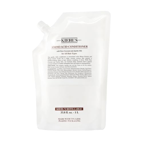 Acondicionador Kiehl's de Ácidos Amino, Tratamiento Fortalecedor e Hidratante para el Cabello con Aceites de Jojoba y Coco - Recarga de 1 Litro (33.8 - imagen 1