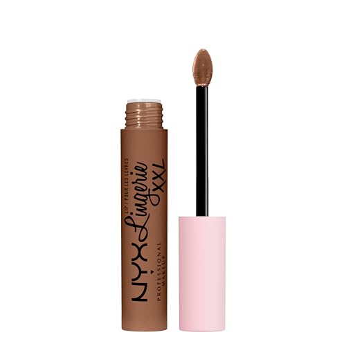 NYX PROFESSIONAL MAKEUP Lip Lingerie XXL Labial Líquido Mate - Hot Caramelo (Caramelo Cálido) - imagen 3