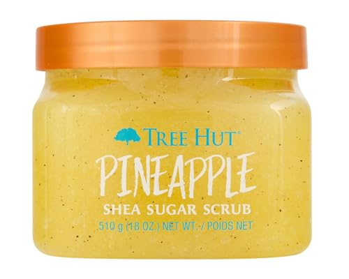 Exfoliante Corporal Tree Hut de Azúcar de Piña con Manteca de Karité y Aceites Esenciales, Hidratante y Suavizante, 18 oz - imagen 1