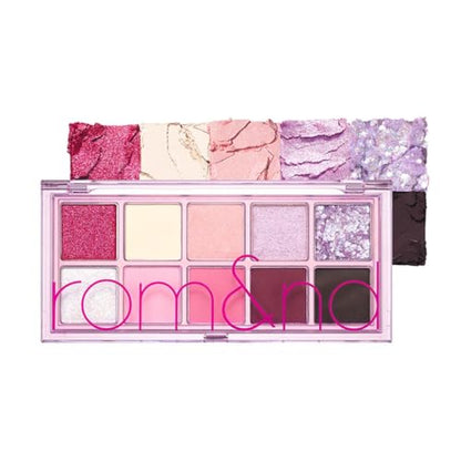 rom&nd Better Than Palette 102g (07 Berry Fuchsia Garden) | Paleta de Sombras de Ojos, 10 Tonos, Mate y Brillante, Alta Pigmentación, Larga Duración, - imagen 3