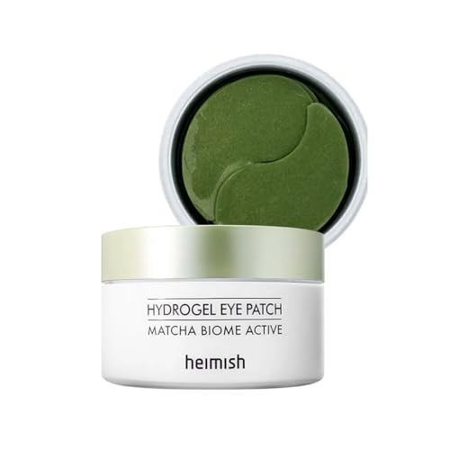 HEIMISH Parche Hidrogel para Ojos Matcha Biome - Parches Antienvejecimiento Hidratantes y Calmantes para Ojos con Matcha y Probióticos, 1.4g/60ea - imagen 4