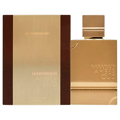 Haramain Al Amber Oud Gold Edition - Perfume Árabe Unisex - Fragancia Duradera con Notas de Bergamota, Jazmín, Pachulí, Almizcle y Vainilla - Eau de - imagen 1