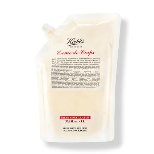 Crema Corporal Kiehl's Creme de Corps, Rica y Lujosa, con Manteca de Cacao y Manteca de Karité, Hidratación de Rápida Absorción, 33.8 fl oz / 1 Litro - imagen 1