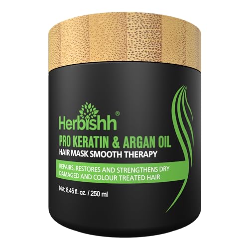 Mascarilla Capilar Herbishh de Aceite de Argán - Hidratación y Acondicionamiento Profundo para Cabello Muy Seco y Dañado, Sin Silicona, Sin Sulfatos, - imagen 1