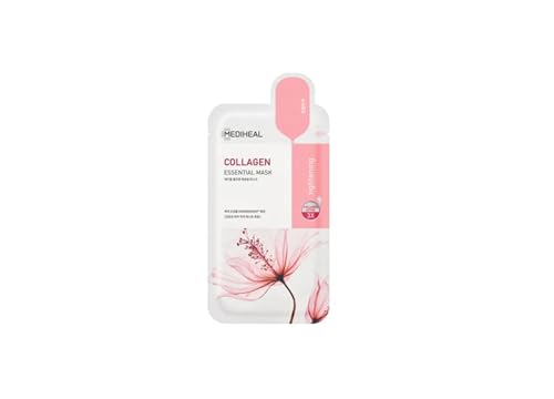 Mediheal Mascarilla Facial Coreana Oficial - Paquete de 10 Máscaras de Colágeno Esencial para Lifting y Firmeza, Para Todo Tipo de Piel - imagen 1