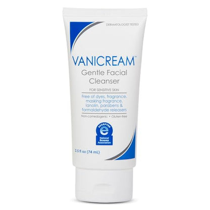 Limpiador Facial Suave Vanicream, 2.5 Fl Oz, Sin Irritantes Comunes para Piel Sensible, Elimina Maquillaje, Suciedad y Exceso de Aceites, No - imagen 4