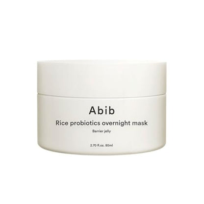 Mascarilla Facial de Noche Abib Rice Probiotics Jelly 2.7 fl oz | Mascarilla Coreana para Piel de Cristal | Crema Hidratante y de Sellado - imagen 1