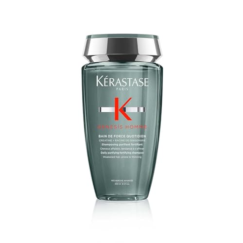 Shampoo Kerastase Genesis Homme Bain De Force para hombres - Limpieza profunda e hidratación para cabello y barba débiles, 8.5 Fl Oz - imagen 3