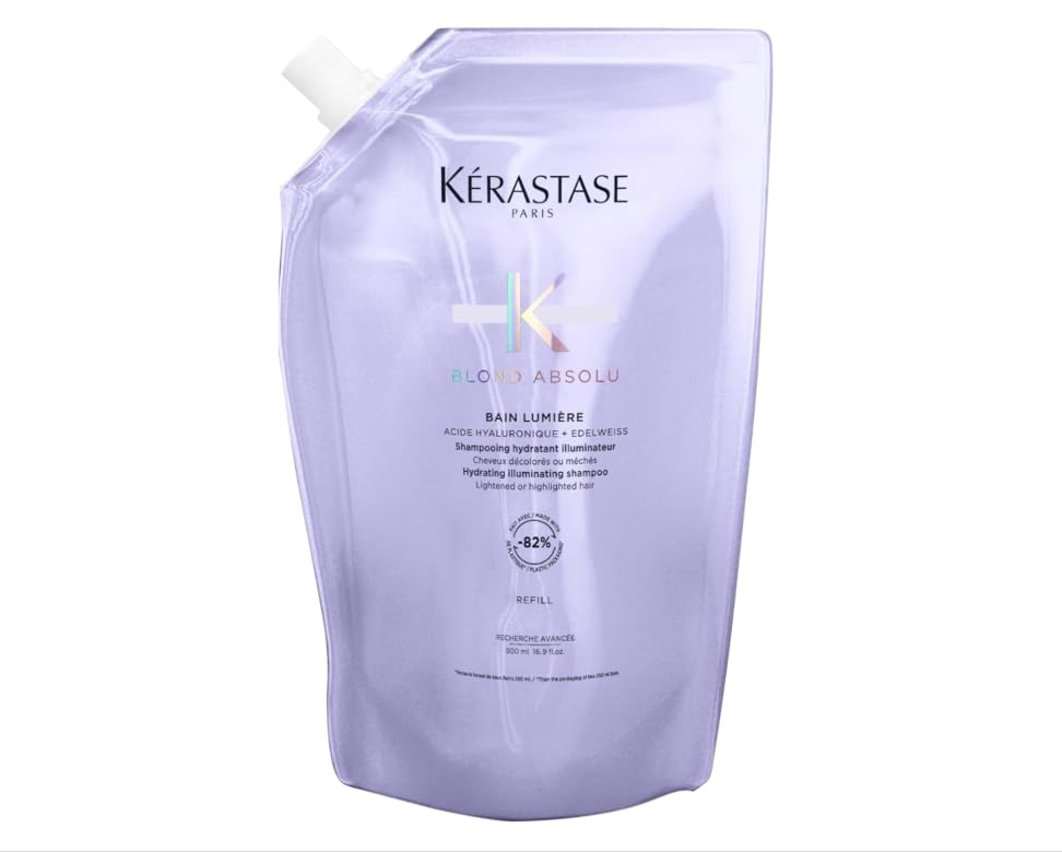 Champú Iluminador Kerastase Blond Absolu Lumière para Cabello Aclaro y Mechado - Hidratación Intensa y Brillo, 16.9 Fl Oz (Recarga) - imagen 3