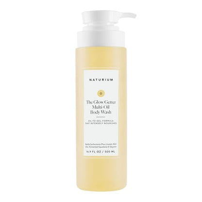 Naturium The Glow Getter Multi-Oil Gel de Ducha Hidratante, Limpiador Suave, 16.9 oz - imagen 3