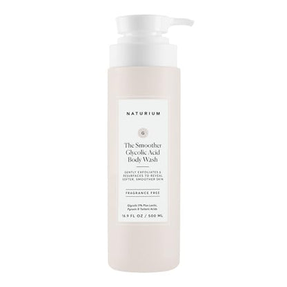 Naturium The Smoother Gel de Ducha Exfoliante con Ácido Glicólico, Limpiador Suave y Acondicionador, 16.9 oz - imagen 3