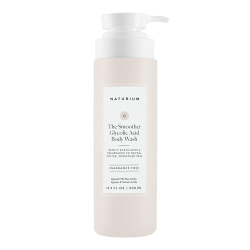 Naturium The Smoother Gel de Ducha Exfoliante con Ácido Glicólico, Limpiador Suave y Acondicionador, 16.9 oz - imagen 2