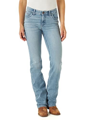Jeans de Montar Wrangler Willow de Tiro Medio, Corte Boot Cut, Rendimiento, Lavado Claro, Talla 13-36 - imagen 3