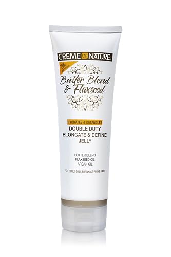 Creme of Nature, Gel para Definir Hidratación, Curl Elongater, Mezcla de Mantequilla, Aceite de Argán y Semilla de Lino, 8.45 Oz - imagen 2