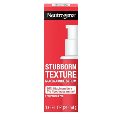 Suero Resurfacing Neutrogena Stubborn Texture con 10% Niacinamida y 4% Neoglucosamina para piel propensa al acné, mejora tono desigual, sin - imagen 1