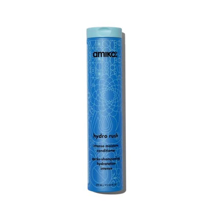 Acondicionador amika Hydro Rush Intense Moisture con ácido hialurónico, 275ml | Hidratación duradera para cabello seco, texturizado o grueso tipo - imagen 1